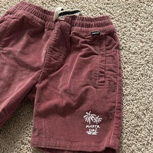 Munster Burgundy Corduroy Shorts